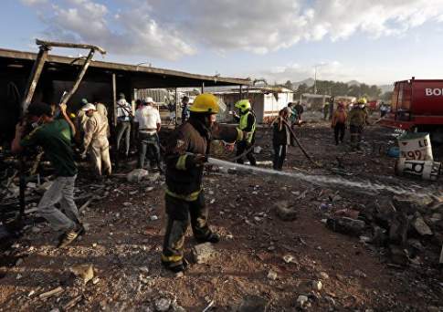 Число погибших при взрыве пиротехники в Мексике возросло до 29 человек