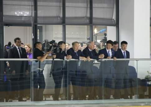 В СК "Халык Арена" Назарбаев встретился с олимпийскими призерами и спортивной общественностью Алматы